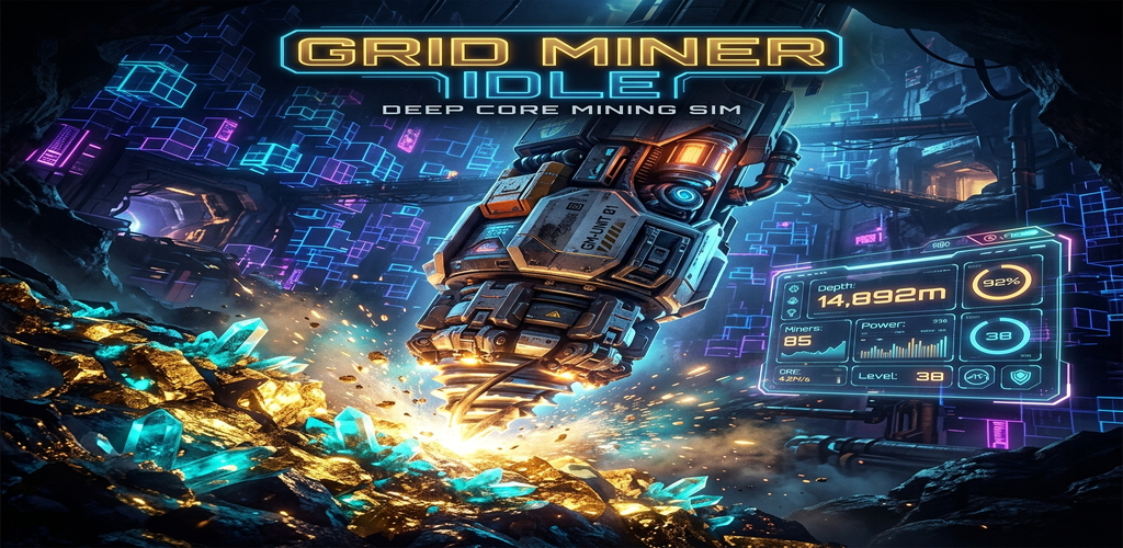 GridMiner Idle — Deep Core Mining Sim